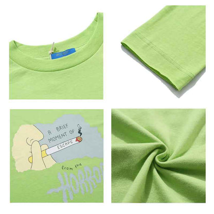 Thin Cartoon Print Pullover Long-sleeved T-shirt For Women null
