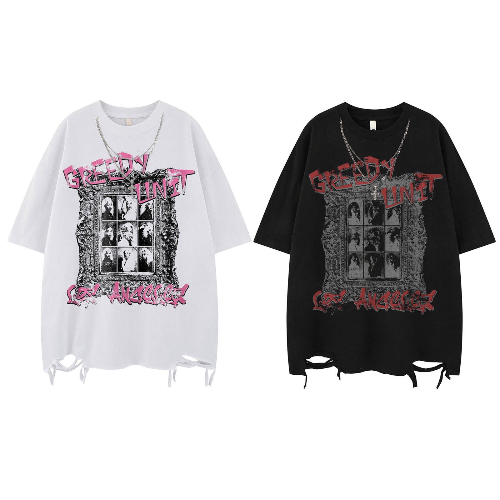 Streetwear Design Necklace Short Sleeve T-Shirt For Men | MuddyStock Originals MuddyStock