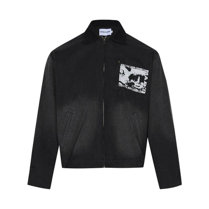 Street Thin Jacket For Men And Women Black MuddyStock