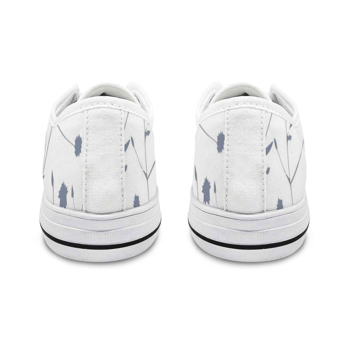 Seattle Low Top Women's Flower Design Shoes