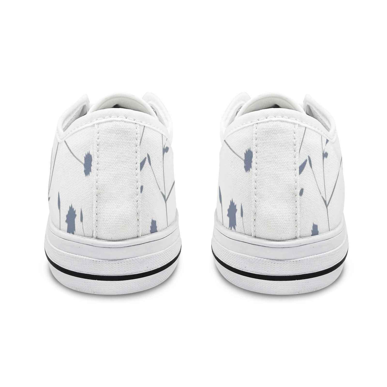 Seattle Low Top Women's Flower Design Shoes