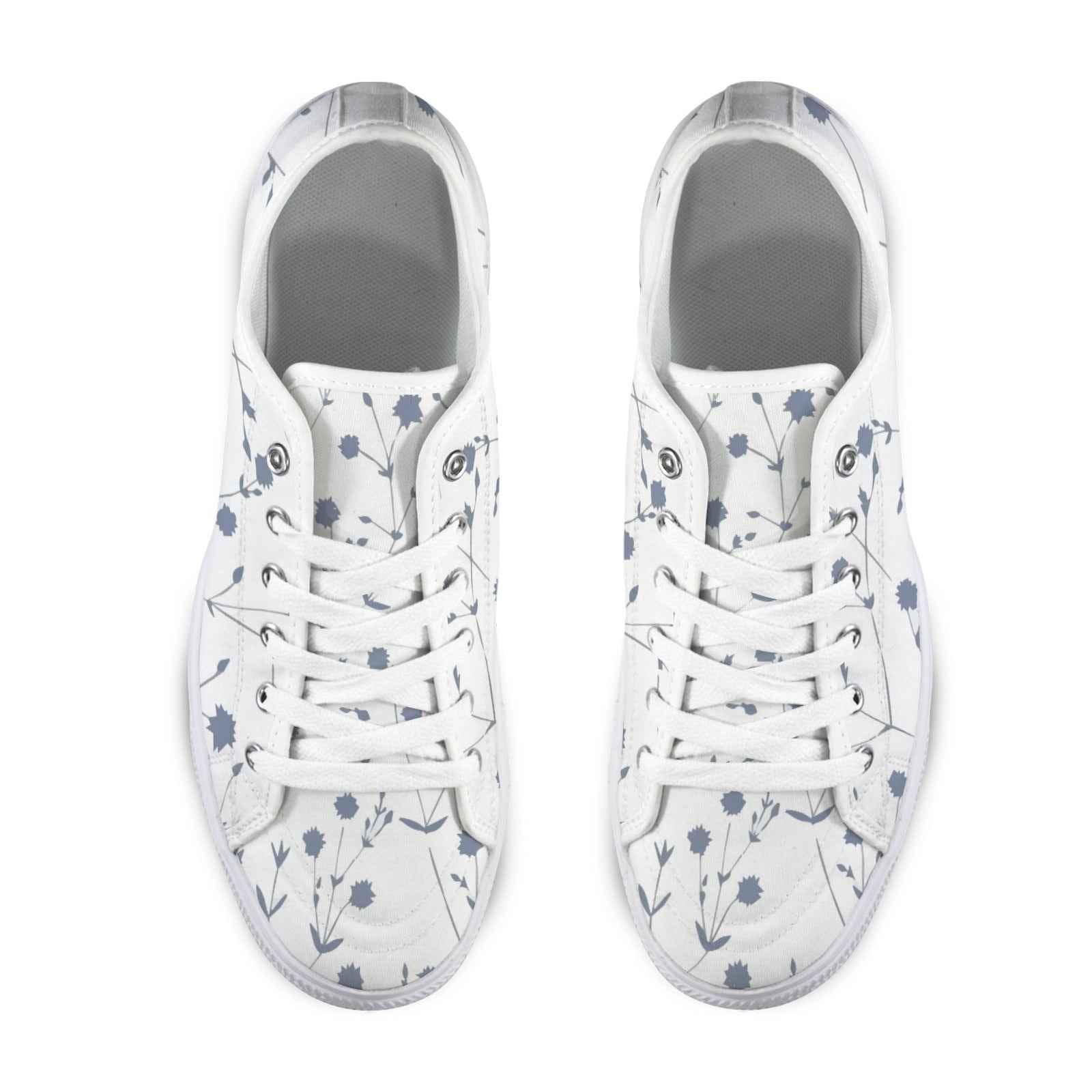 Seattle Low Top Women's Flower Design Shoes