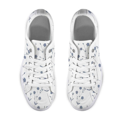 Seattle Low Top Women's Flower Design Shoes