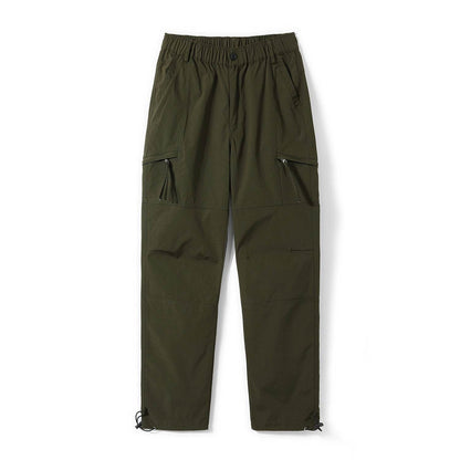 American Mechanical Style Solid Color Workwear Pants Men Army Green MuddyStock