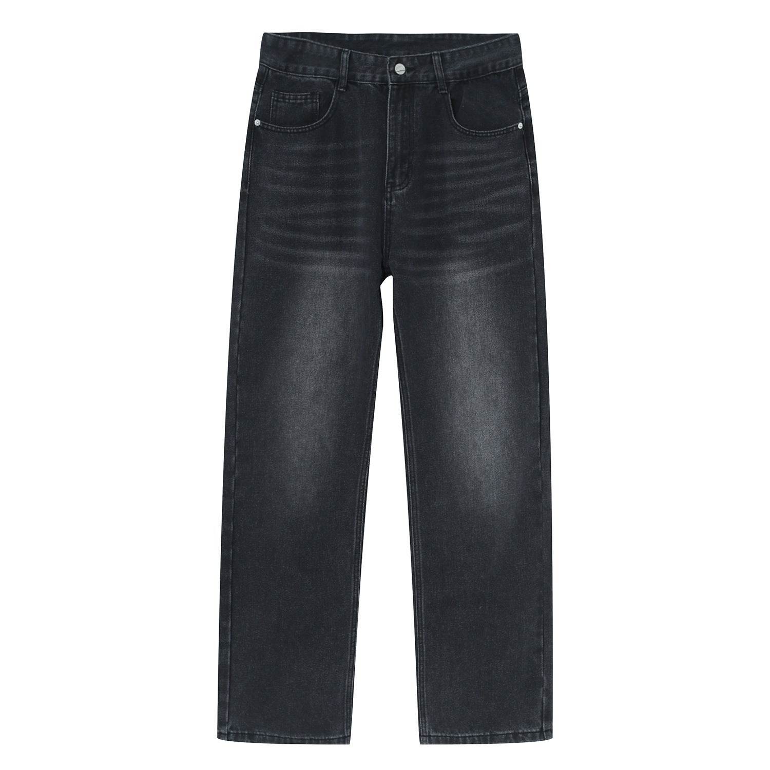 Men's Casual All-matching Loose Japanese Style Casual Trousers Black And Gray MuddyStock