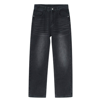 Men's Casual All-matching Loose Japanese Style Casual Trousers Black And Gray MuddyStock