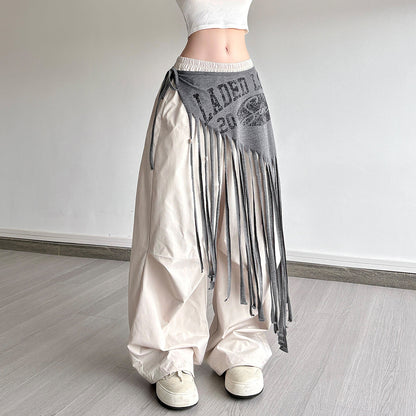 Simple letter slim fit casual versatile waist decoration for women