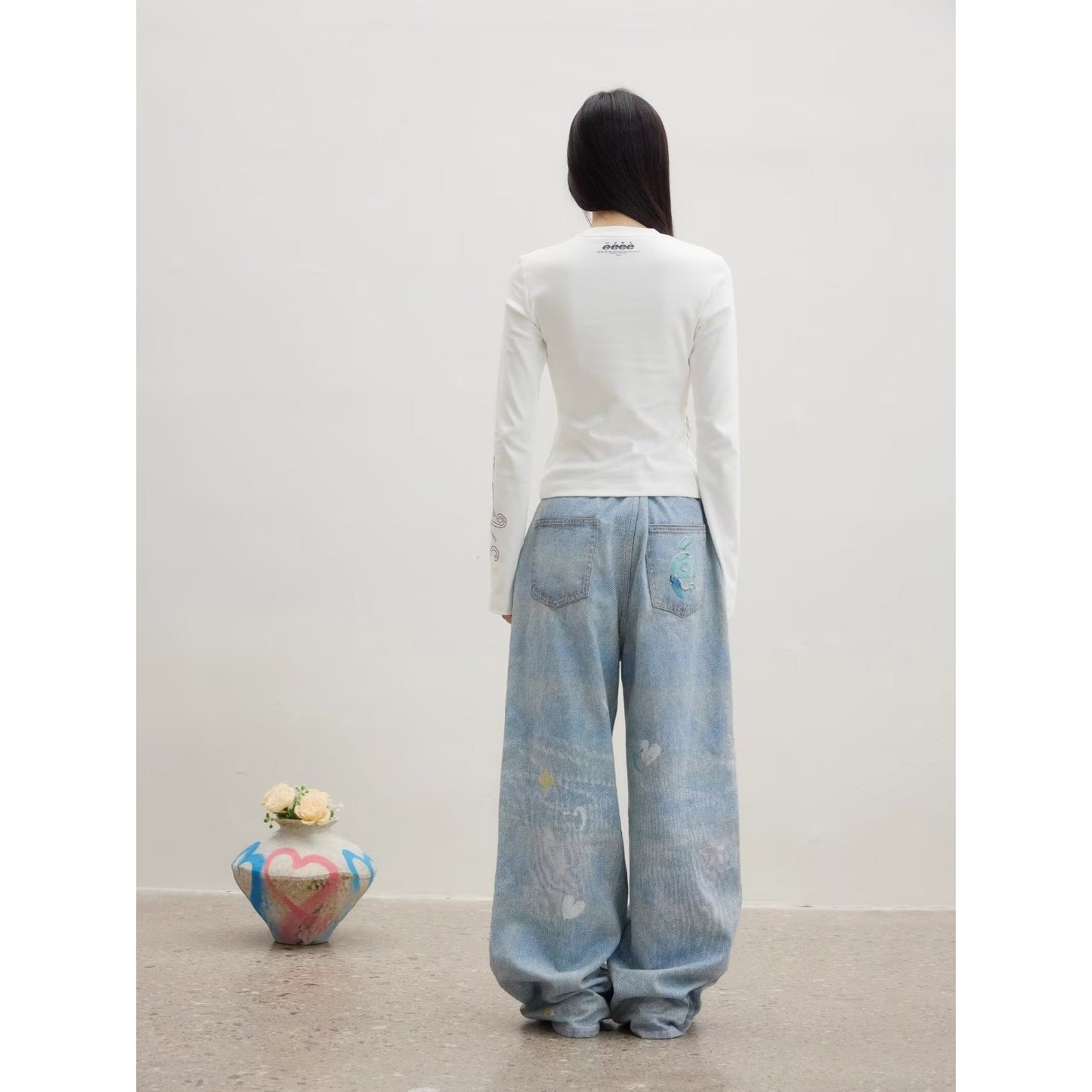 Artsy And Trendy Casual Jeans MuddyStock