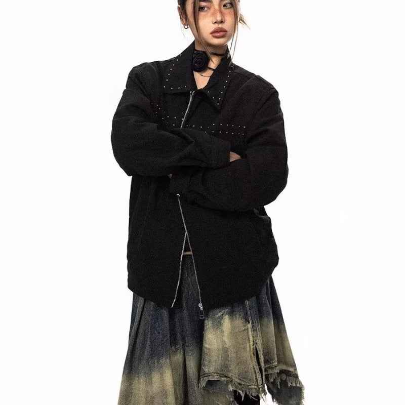 Decorative Rivets Female Trendy All-match Jacket MuddyStock