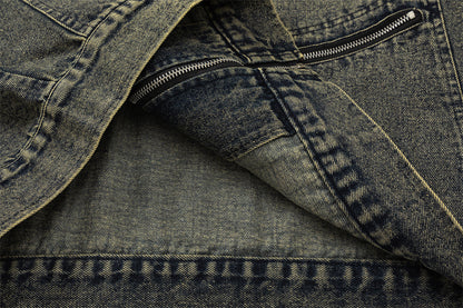 Punk High Street Tooling Denim Jacket For Women