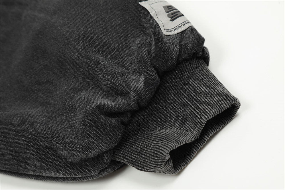 Winter Cotton Padded Padded Lapel Cotton Jacket For Men