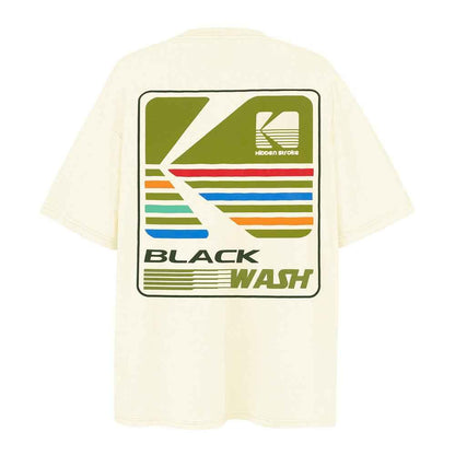 Striped Pattern Printed Short-sleeved T-shirt For Men null