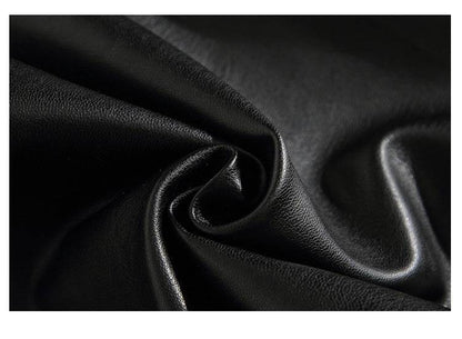 Men's Loose Straight Casual American Retro Street PU Leather Pants MuddyStock