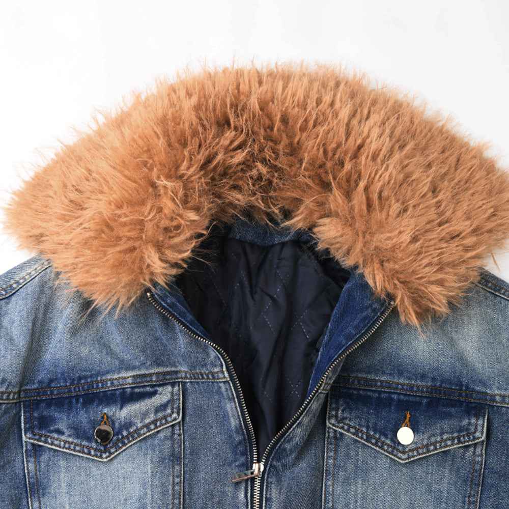 Women's All-match Quilted Denim Jacket