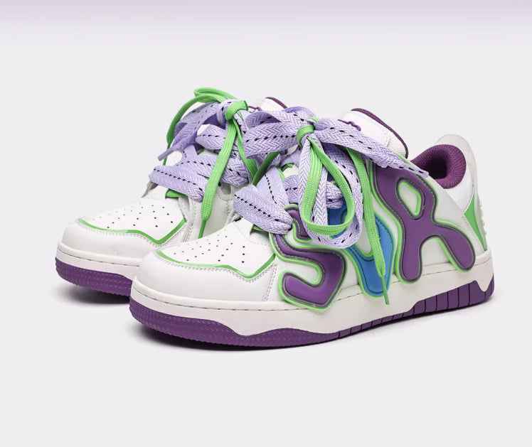 Purple Bread Sneakers For Men And Women null