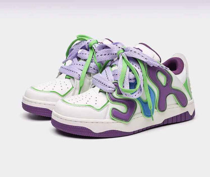 Purple Bread Sneakers For Men And Women null