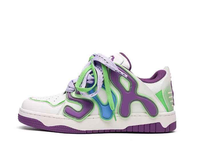 Purple Bread Sneakers For Men And Women null