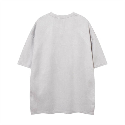 Men's Double Zipper Short-sleeved T-shirt MuddyStock