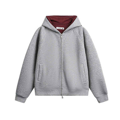 Cardigan zipper hoodie Gray eprolo