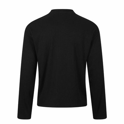 Long Sleeve Regular Shoulder Distressed T-Shirt For Men | MuddyStock Originals