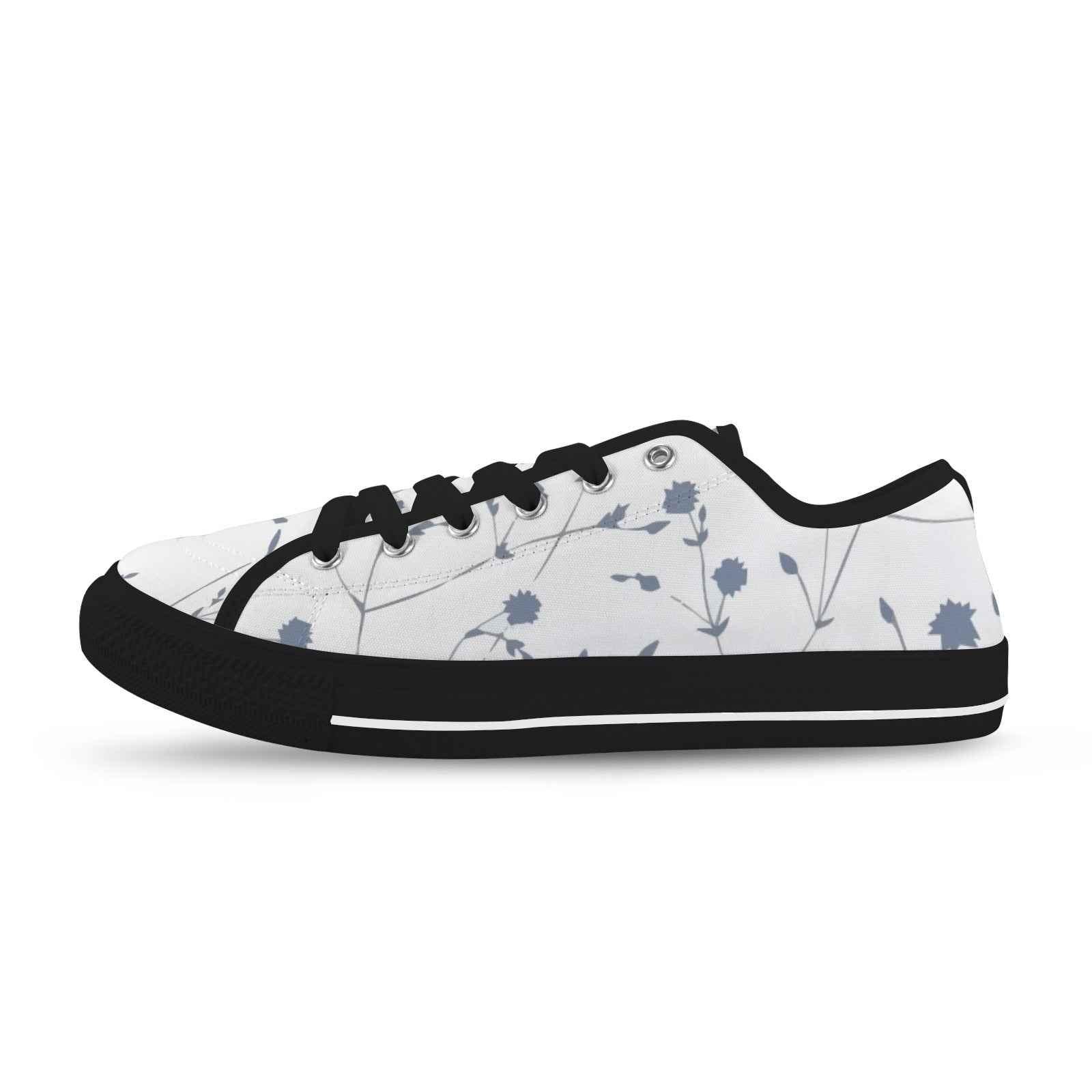 Seattle Low Top Women's Flower Design Shoes