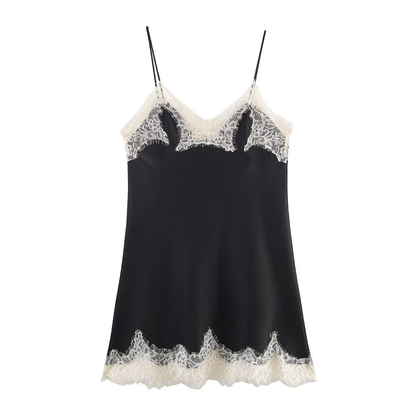 Color blocked lace satin textured topfpr women | MuddyStock Originals