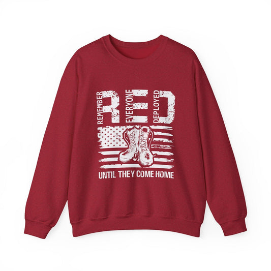 Printed Sweatshirt For Men And Women Red