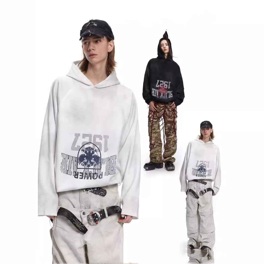 Batik Dirty Print Hoodie For Men And Women MuddyStock