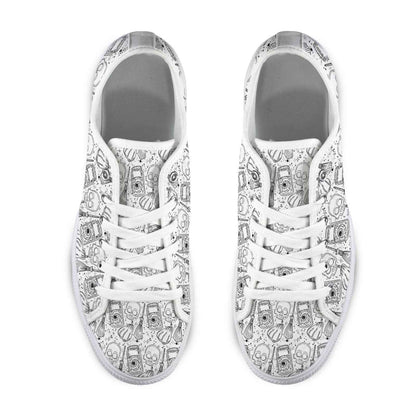Seattle Low Top Men's Shoes With Abstract Design