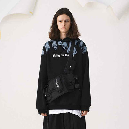 HOODIE ghost hand fleece hoodie MuddyStock