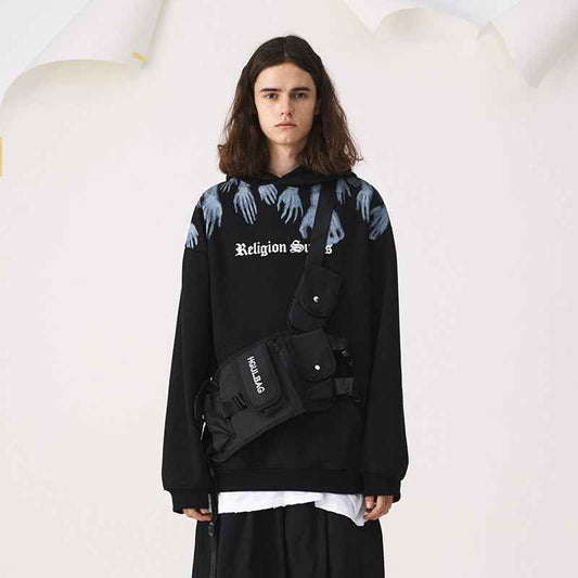 HOODIE ghost hand fleece hoodie MuddyStock