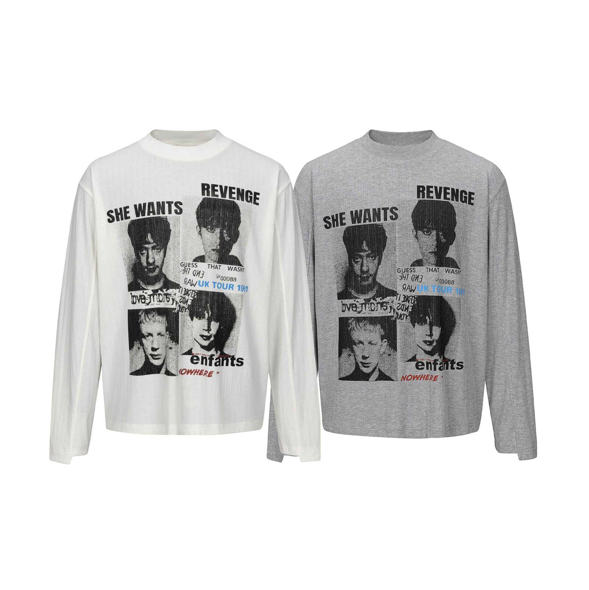 Long Sleeve Semi-High Neck Loose Fit T-Shirt Fort Men | MuddyStock Originals