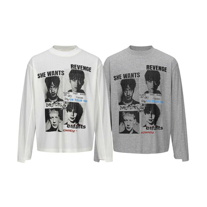 Long Sleeve Semi-High Neck Loose Fit T-Shirt Fort Men | MuddyStock Originals