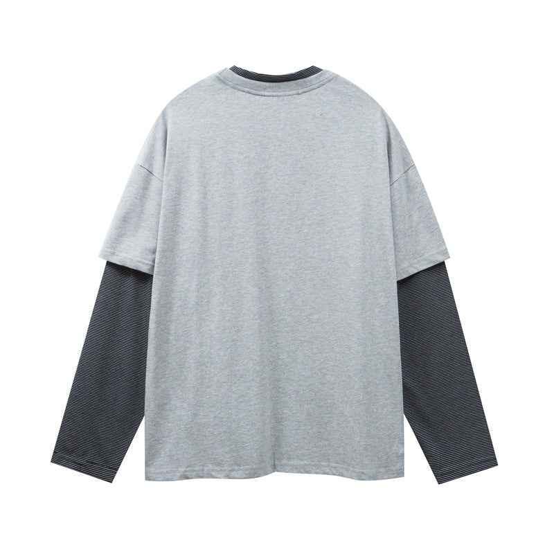 Two-Piece Letter Print Long Sleeve T-Shirt For Men | MuddyStock Originals MuddyStock