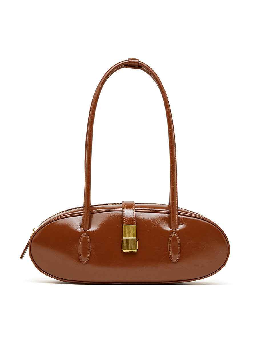 Commuter Shoulder Underarm Bag For Women Brown