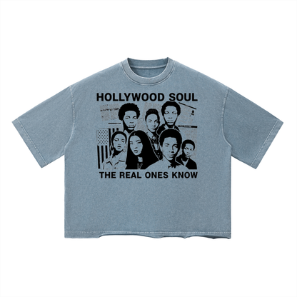 Vintage Wash Boxy T-Shirt For Men And Women | MuddyStock Originals Blue