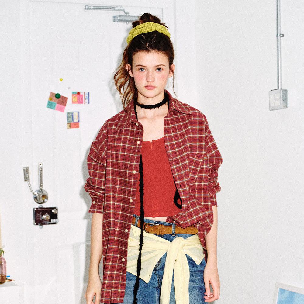 Loose checkered shirt for women | MuddyStock Originals
