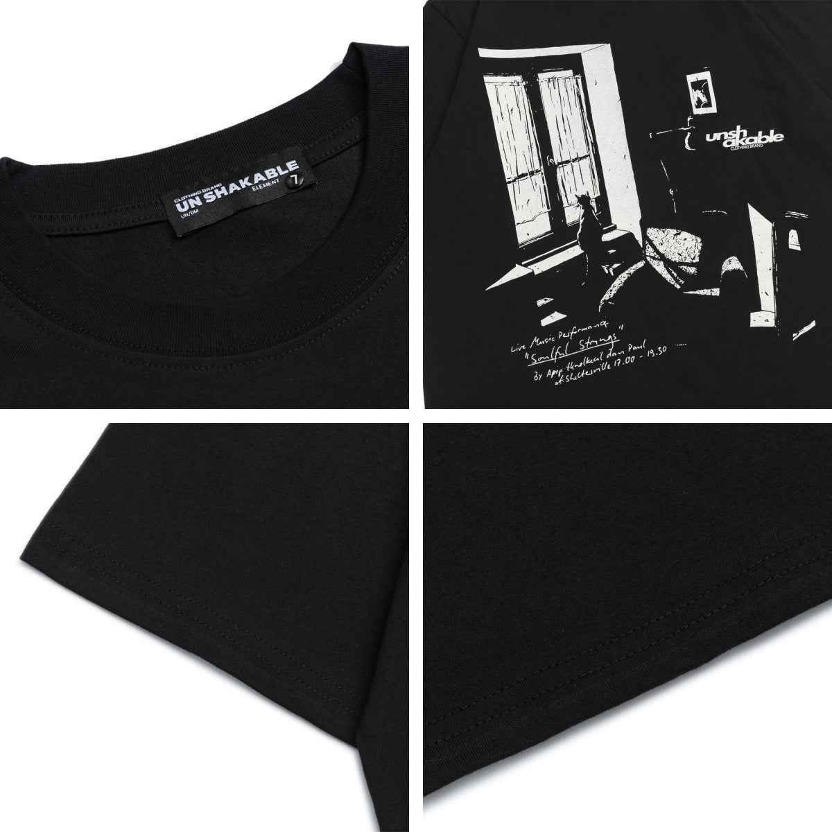 Retro Lonely Cat Print Round Neck Short Sleeve T-Shirt For Men And Women | MuddyStock Originals MuddyStock