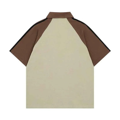 Original Design Color Block Shoulder Polo T-Shirt For Men | MuddyStock Originals eprolo