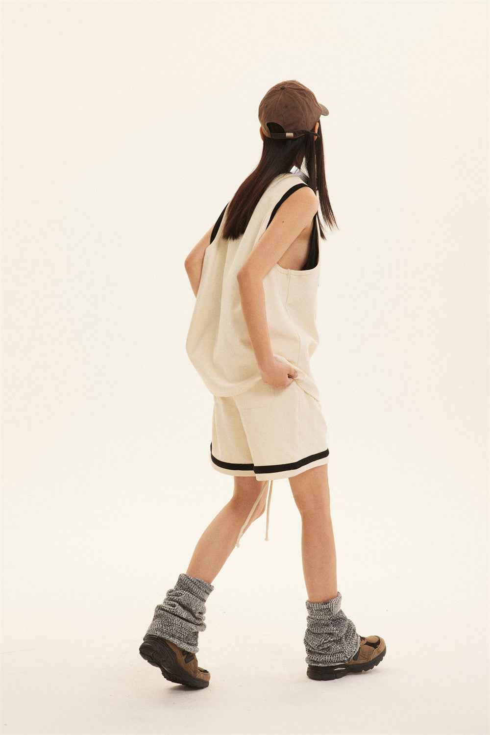 Sports Vest Casual Letter Embroidered Loose Top For Women MuddyStock