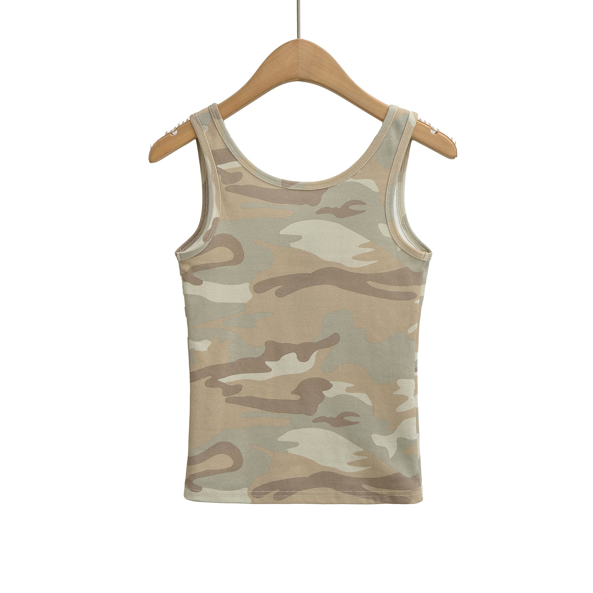 Camouflage slim fit button sleeveless vest for women | MuddyStock Originals eprolo