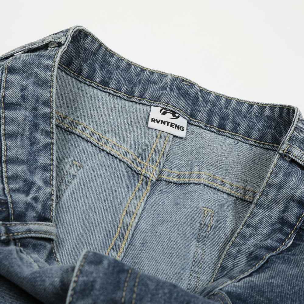 Fun retro graffiti puppy print jeans for women | MuddyStock Originals MuddyStock