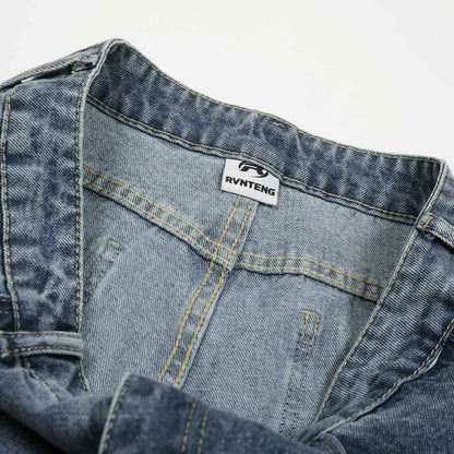 Fun retro graffiti puppy print jeans for women | MuddyStock Originals MuddyStock