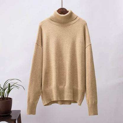 High Neck Sweater For Women | MuddyStock Originals Khaki MuddyStock