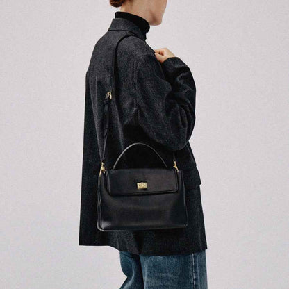 Women's Large Capacity Shoulder Crossbody Bag Classic Black