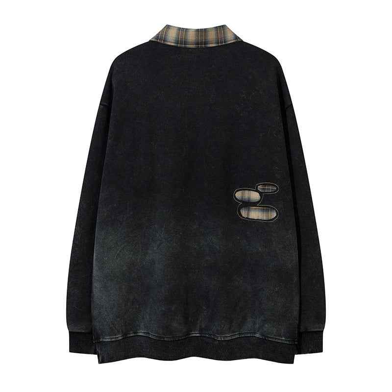 American Plaid Lapel Sweater For Men And Women MuddyStock