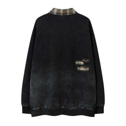 American Plaid Lapel Sweater For Men And Women MuddyStock