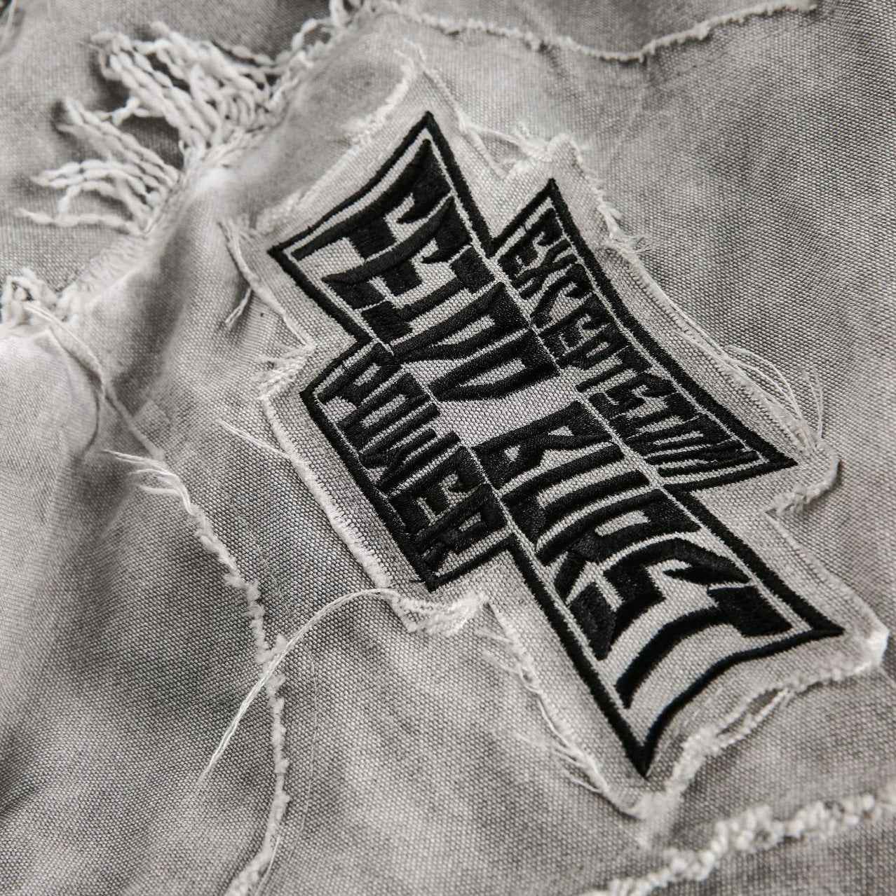 Mottled distressed workwear jacket eprolo