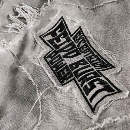 Mottled distressed workwear jacket eprolo