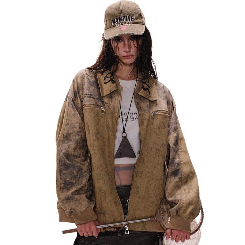 Streetwear Lapel Jacket For Women null